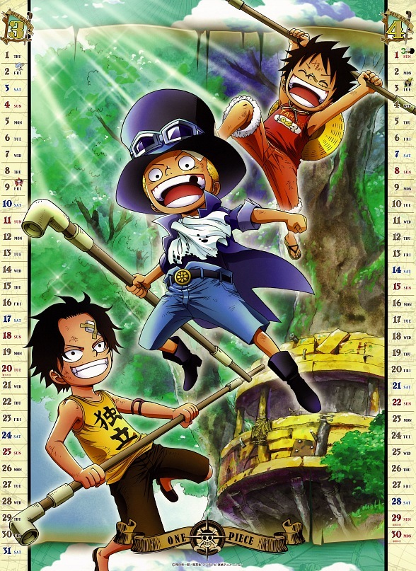 One Piece Calendar 2012