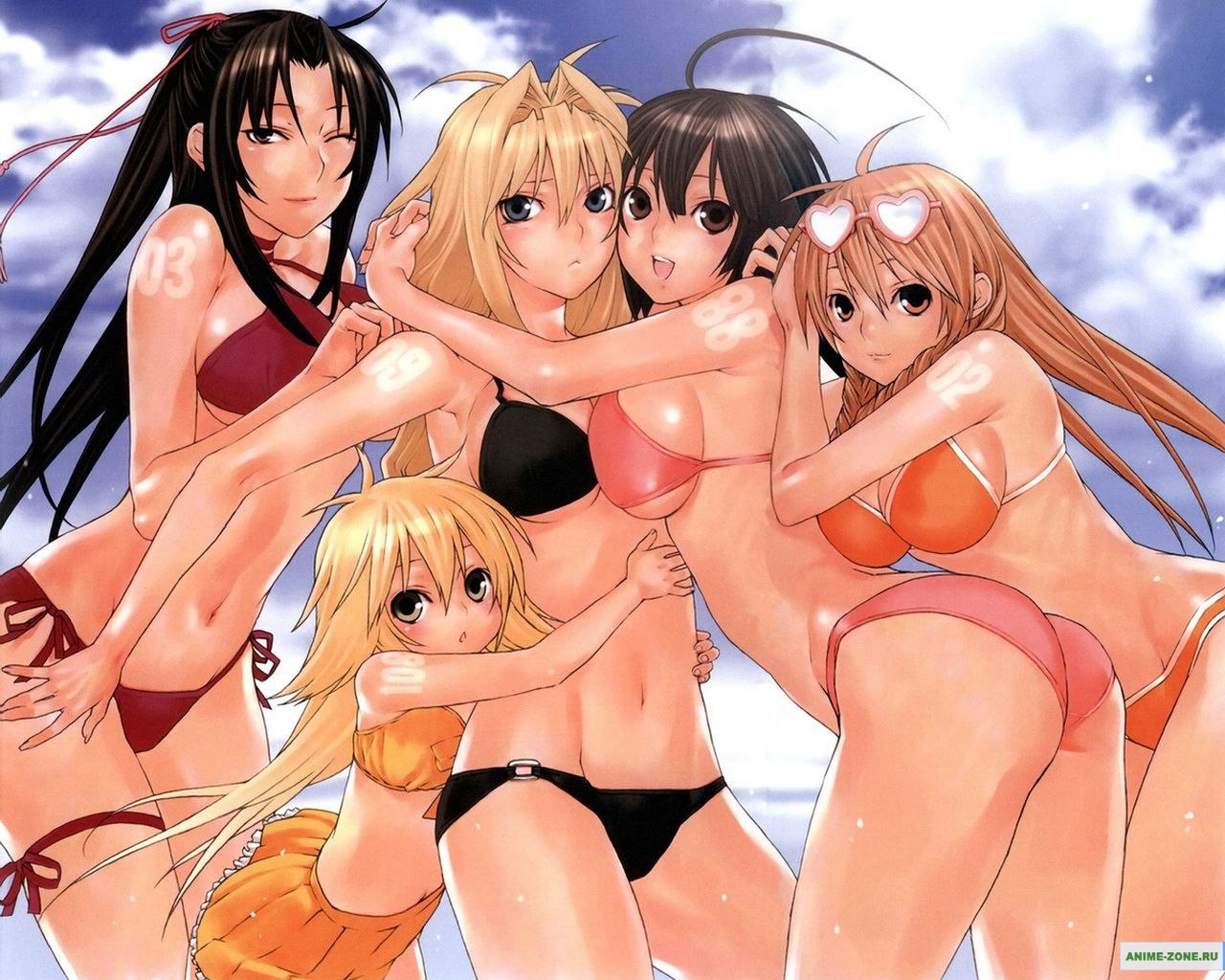 Грудастые девушки из Sekirei