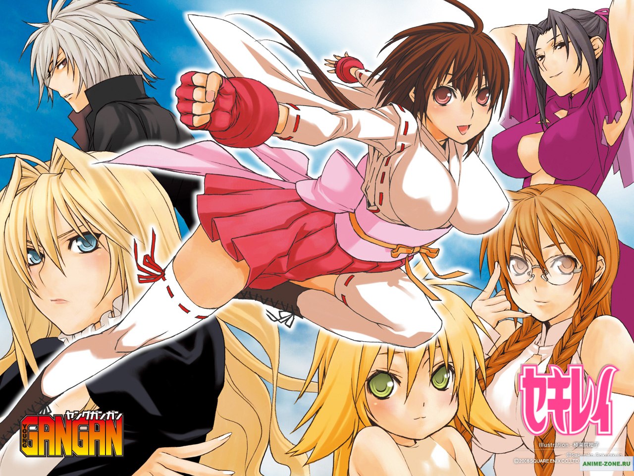 Грудастые девушки из Sekirei